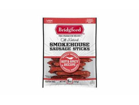 Bridgford Smokehouse Sausage Sticks Hot&Spicy Hot on Sale