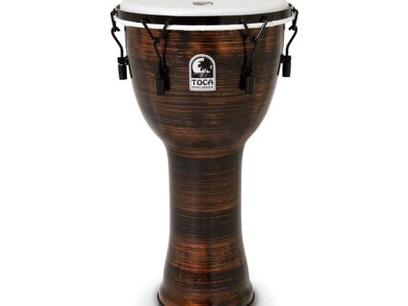 Toca Freestyle II 12  Mechanically Tuned Djembe in Spun Copper Online Sale