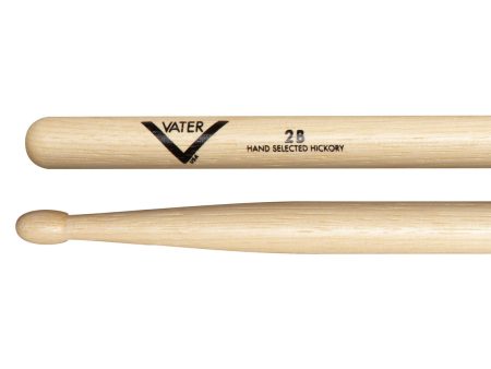 Vater 2B Wood Tip American Hickory Drumsticks Fashion