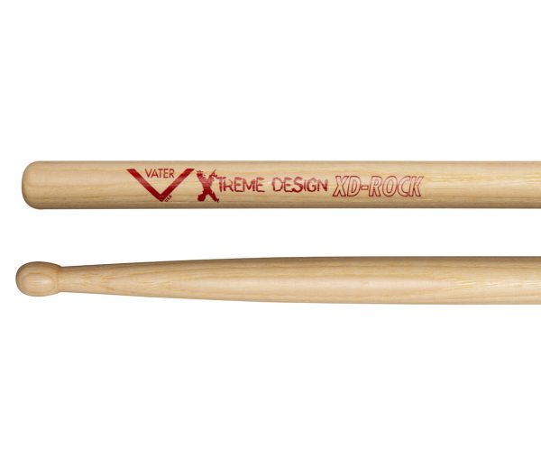 Vater Xtreme Design Rock Wood Tip Drumsticks For Sale