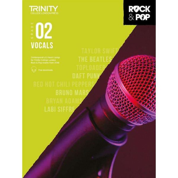 Trinity Rock & Pop 2018 Exam Book (for Vocals) Fashion