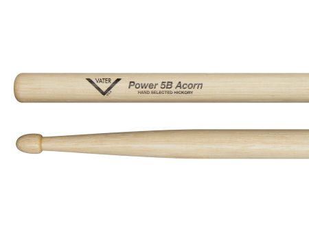 Vater Power 5B Acorn American Hickory Drumsticks For Discount