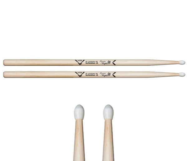 Vater Sugar Maple Classics 7A Nylon Tip Drumsticks Online Sale