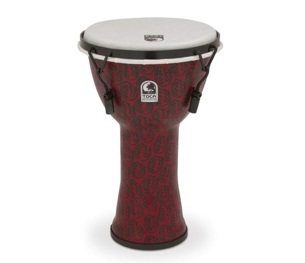 Toca Freestyle II 9  Mechanically Tuned Djembe in Red Mask Online