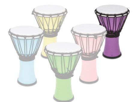 Toca Freestyle Coloursound 7  Rope Tuned Djembe in Pastel Purple Fashion