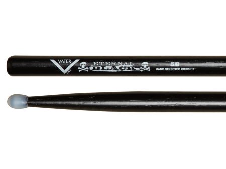 Vater Eternal Black 5B Nylon Tip Drumsticks Online now