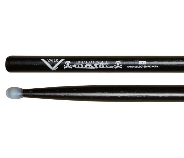 Vater Eternal Black 5B Nylon Tip Drumsticks Online now