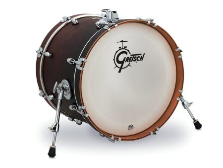 Gretsch Catalina Club Jazz 18  x 14  Bass Drum in Satin Antique Fade Online now