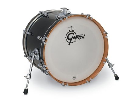 Gretsch Catalina Club Jazz 18  x 14  Bass Drum in Piano Black For Cheap