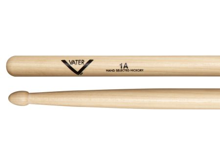 Vater 1A Wood Tip American Hickory Drumsticks Discount