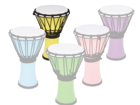 Toca Freestyle Coloursound 7  Rope Tuned Djembe in Pastel Yellow Online Hot Sale