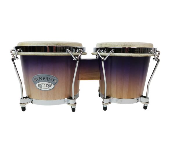 Toca Synergy Deluxe Bongos in Purple Fade Fashion