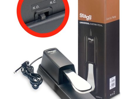 Stagg - Universal Piano style Sustain Pedal w  Polarity Switch Sale