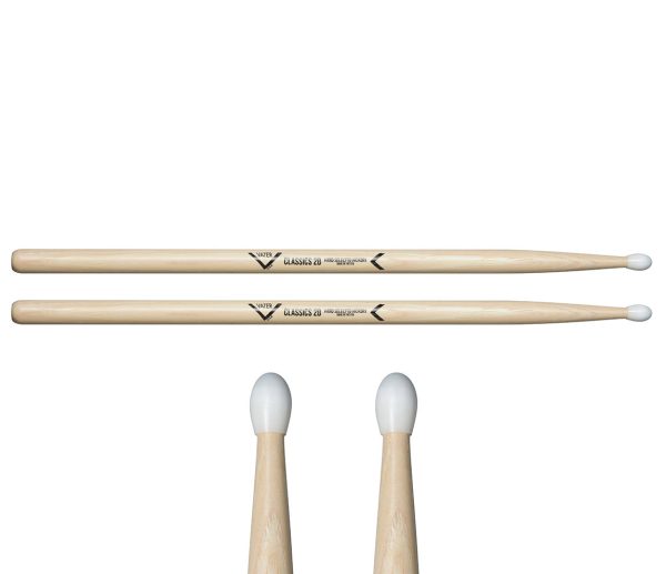 Vater Classics 2B Nylon Tip Drumsticks Supply