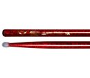 Vater Color Wrap 5A Red Sparkle Nylon Tip Drumsticks Fashion