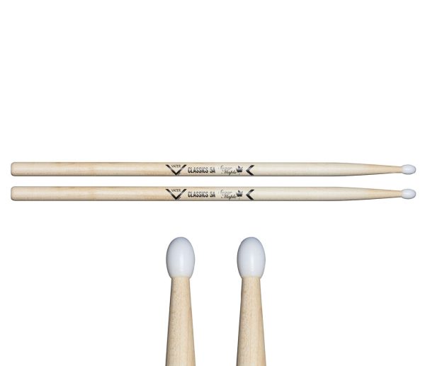 Vater Sugar Maple Classics 5A Nylon Tip Drumsticks Discount