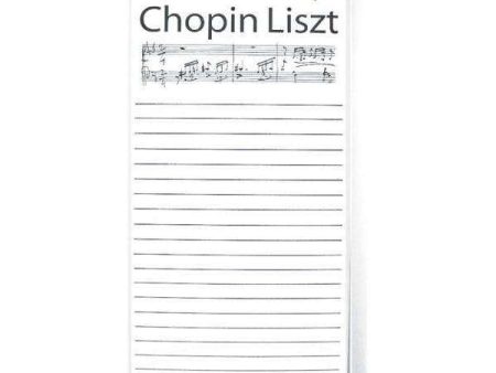 The Original Chopin Liszt Note Pad For Cheap