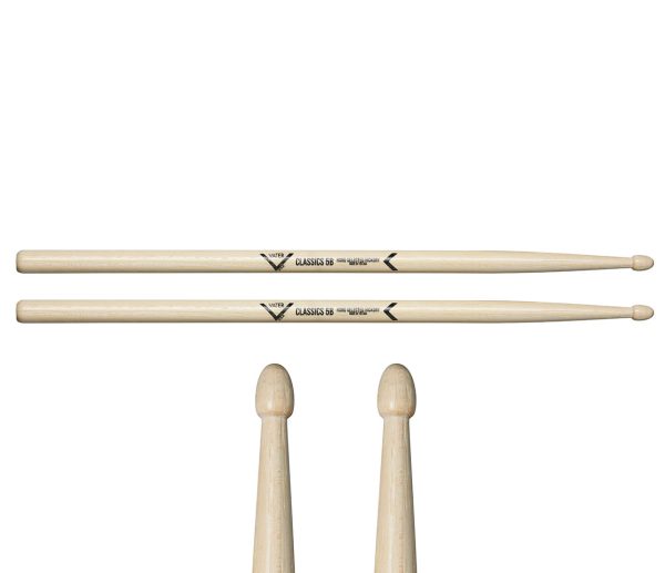 Vater Classics 5B Wood Tip Drumsticks Online Sale