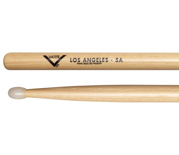 Vater LA 5A Nylon Tip American Hickory Drumsticks on Sale