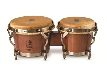 Toca Traditional Bongos in Dark Walnut Nickel Online Hot Sale