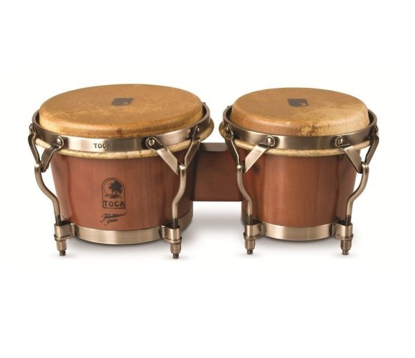 Toca Traditional Bongos in Dark Walnut Nickel Online Hot Sale