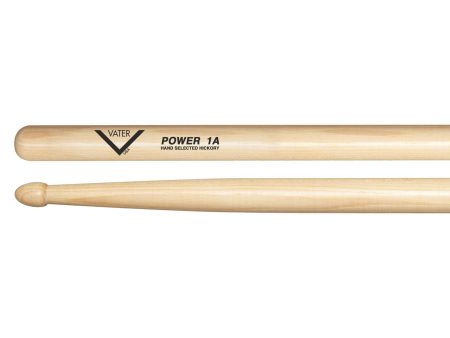 Vater Power 1A Wood Tip New American Hickory Drumsticks Sale