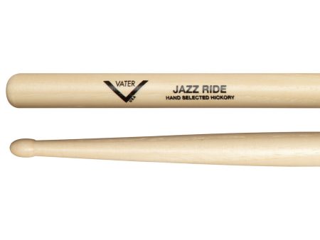 Vater Jazz Ride Wood Tip American Hickory Drumsticks Cheap