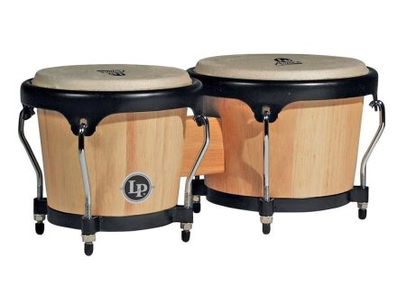 LP Aspire Wood Bongos in Natural Cheap