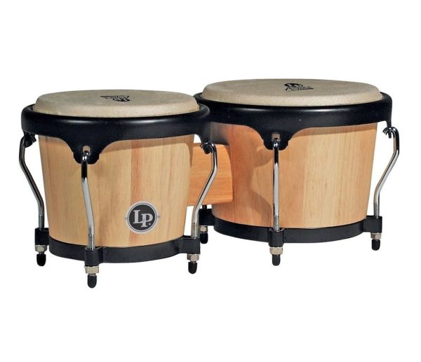 LP Aspire Wood Bongos in Natural Cheap