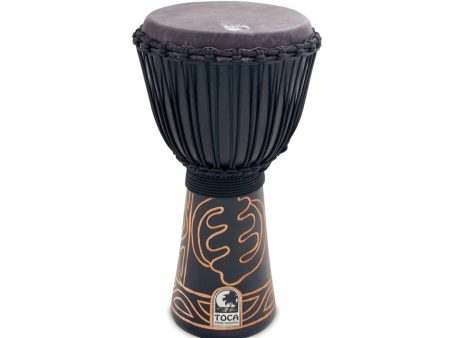 Toca Black Mamba 10  Roped Tuned Djembe Online