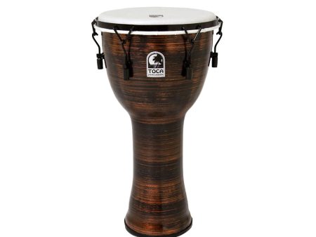 Toca Freestyle II 12  Rope Tuned Djembe in Spun Copper For Cheap