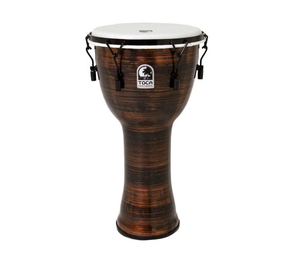 Toca Freestyle II 12  Rope Tuned Djembe in Spun Copper For Cheap