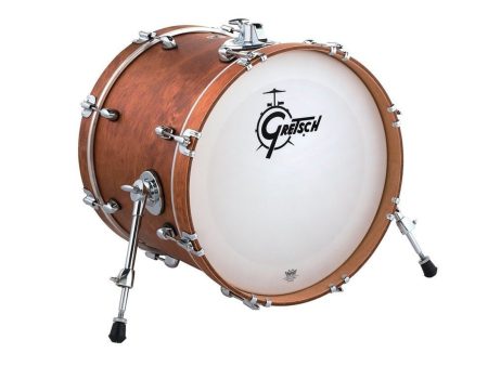 Gretsch Catalina Club Classic 20  x 14  Bass Drum in Satin Walnut Glaze For Sale