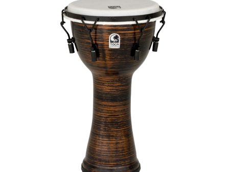 Toca Freestyle II 10  Mechanically Tuned Djembe in Spun Copper Online