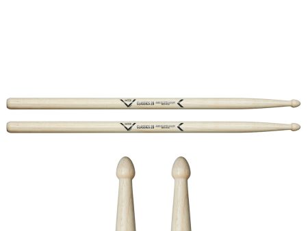 Vater Classics 2B Wood Tip Drumsticks Online now