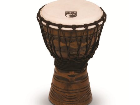 Toca Origins 7  Roped Tuned Djembe in African Mask Fashion