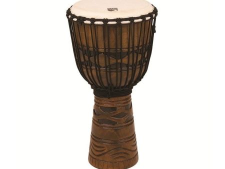 Toca Origins 12  Roped Tuned Djembe in African Mask on Sale