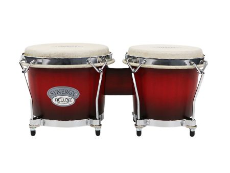 Toca Synergy Deluxe Bongos in Wine Burst Matte Cheap