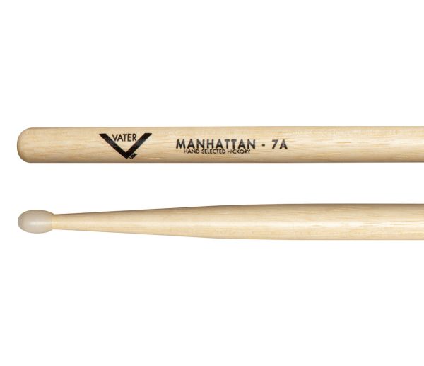 Vater Manhattan 7A Nylon Tip American Hickory Drumsticks Discount