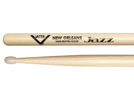 Vater New Orleans Jazz Nylon Tip American Hickory Drumsticks Online now