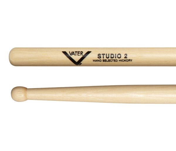 Vater Studio 2 Wood Tip American Hickory Drumsticks Discount