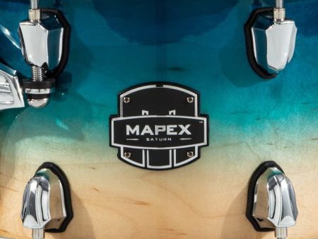 Mapex Saturn Classic 14  x 6.5  Snare Drum In Aqua Fade For Sale