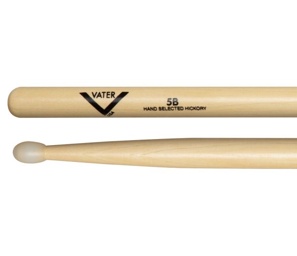 Vater 5B Nylon Tip American Hickory Drumsticks on Sale