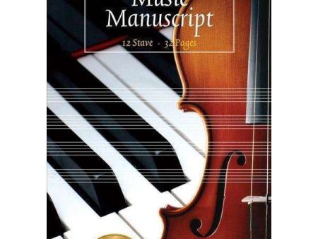 McBrides Music Manuscript Book; 12 stave - 32 pages (A4 stitched) Cheap