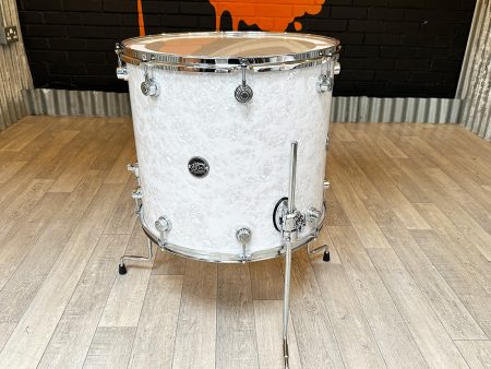 Collectors Pre-Loved DW Performance Series 18  x 16  Floor Tom in White Marine Pearl Online