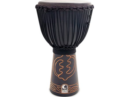 Toca Black Mamba 13  Roped Tuned Djembe on Sale