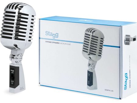 Stagg SDMP40 CR Vintage Dynamic Microphone For Sale