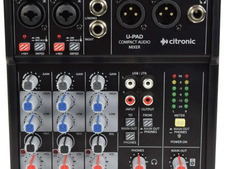 Citronic U-Pad - Compact Mixer with USB Interface Sale