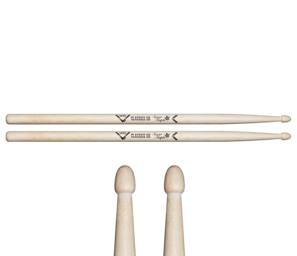 Vater Sugar Maple Classics 5B Wood Tip Drumsticks Discount