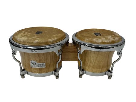 Toca Synergy Deluxe Bongos in Natural For Sale